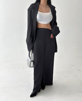 mega deep slit maxi long skirt