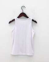シンプルリブドスリーブレス / Simple Ribbed sleeveless (2color)