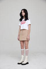 2フューリアスクラブクロップTシャツ / 2 FURIOUS CLUB CROP T-SHIRT WHITE