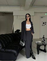 mega deep slit maxi long skirt