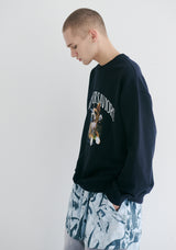 ラッキージャングルクルーネック / BSR2223FWPO067 LUCKY JUNGLE CREWNECK NAVY