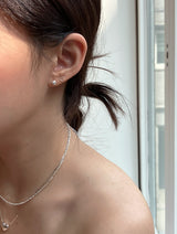 [92.5silver] ドットハートピアス