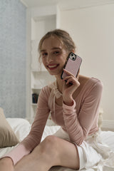 (Epoxy bumper) Renaissance phone case - Prim rose (Production takes 3-7 days)