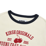 YOUTHHOSTEL GRAPHIC SEMI CROP T-SHIRT [IVORY]