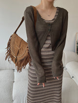 チチクロップカーディガン / Chichi Crop Cardigan (4color)