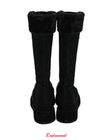 [MADE] Winter Angel Fur Boots (Dark Black)