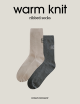 ウォーマーニットソックス / DONUTVINYLSHOP warmknit socks (2colors)