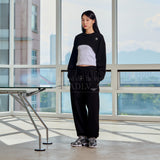 サークルニューシンボルロゴボレロスウェットシャツ BLACK