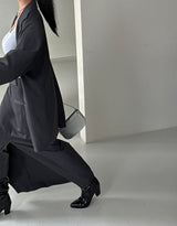 mega deep slit maxi long skirt