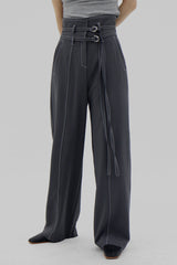 2ベルトワイドスラックス / Two Belt Wide Slacks (3color)