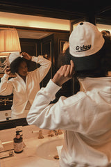 グッドデイコーデュロイボールキャップ/G'day coduroy ballcap(white/black)