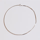 シルバーボクシーネックレス / silver boxy necklace (silver)