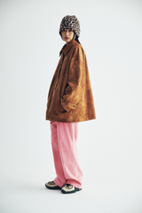 Corduroy Pintuck Band Pants  (pink)