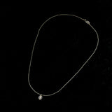 ラウンデッドシルバーペンダントネックレス / [CCNMADE] Rounded Silver Pendant Necklace (3color)