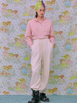 21SS Check Hood Zip PINK (6552552898678)