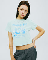 ディスイズマイぺットクロップTシャツ/THIS IS MY PET CROP TSHIRT-MINT