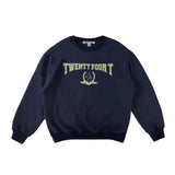 24Tベイツリーロゴスウェットシャツ/24T BAY TREE LOGO SWEATSHIRTS, NAVY