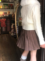 アキチェッカープリーツスカート