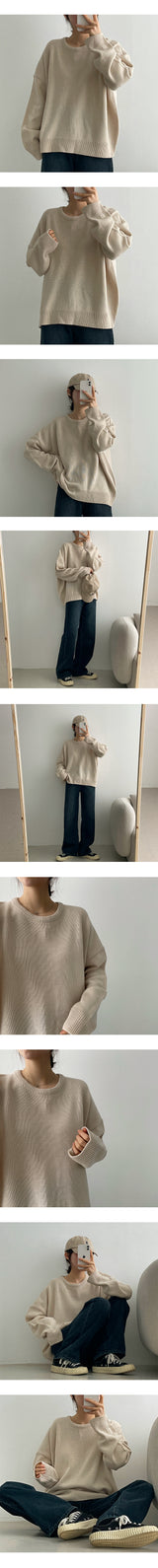 カーダーラウンドスウェットシャツニットウェア / Cardor Round Sweatshirt Knitwear