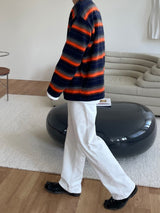 Angora color mix knit