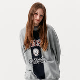 キルシーアーチロゴリワークトレーナー／ ARCH LOGO REWORKED SWEATSHIRT KA [MELANGE GRAY] (6605143572598)
