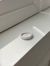 [92.5silver] グリッターボリュームドロップリング