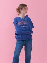 ブロックリンクロップスウェットシャツ/BROOKLYN CROP SWEATSHIRT_BLUE