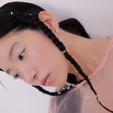 【MADE】シフォンカーブイヤリング