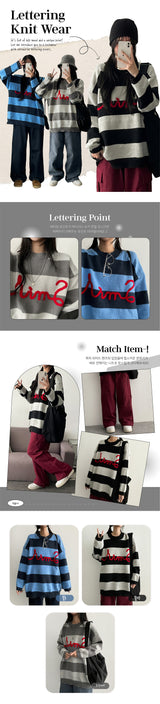 a font-strip knitwear
