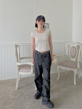 シュガークロップTシャツ / Sugar crop T-shirt (4color)