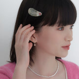 パフィーハートスパークルイヤリング / puffy heart sparkle earring