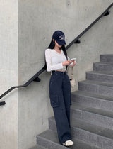 [BELLIDE MADE] カラフルコットンカーゴパンツ