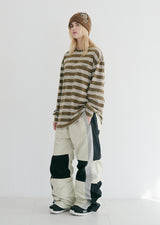 ワッペンロングスリーブ / BSR2223FWPO085 BS WAPPEN LONG SLEEVE KHAKI STRIPE