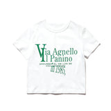 パニーノクロップTシャツ/PANINO CROP TEE [WHITE]