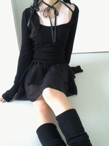 レイヤードリブノースリーブ / layered ribbed sleeveless