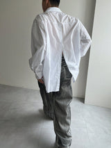 back button slit shirt(2colors)