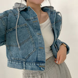 フロント&バックボタンデニムジャケット / Front And Back Button Denim Jacket