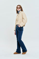 MONO CHERRY PADDING SHIRT [SAND]