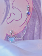heart chain piercing