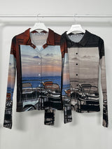 サンセットカラーシャツ / SUNSET COLLAR T-SHIRT