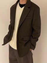Simple wool jacket