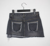 フォルドデニムスカート/folded denim skirt