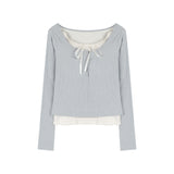 シフォンケーキレイヤード長袖Tシャツ