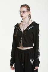 トリバルクロップドフーディ / TRIVAL CROPPED HOODY