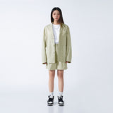 Aロゴ ピンタック カジュアルショートパンツ/A LOGO PIN TUCK CASUAL SHORT PANTS BEIGE