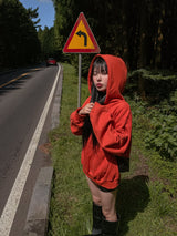 (UNISEX) ラムス起毛フード