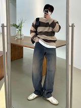 ウェンズデーブラッシュワイドデニムパンツ/WEDNESDAY BRUSH WIDE DENIM PANTS
