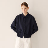 スプリングバンディングシャツ/Spring banding shirt_navy