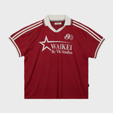 スターロゴカラージャージーハーフTシャツ / Star logo collar jersey half sleeve tshirts