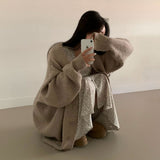 [BELLIDE MADE] Granma loose fit knit cardigan